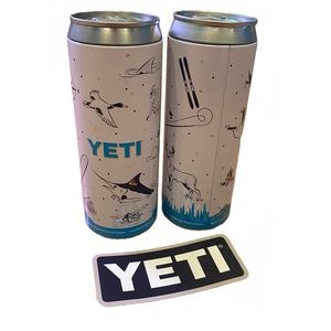 YETI Storage Cans (TWO) and sticker